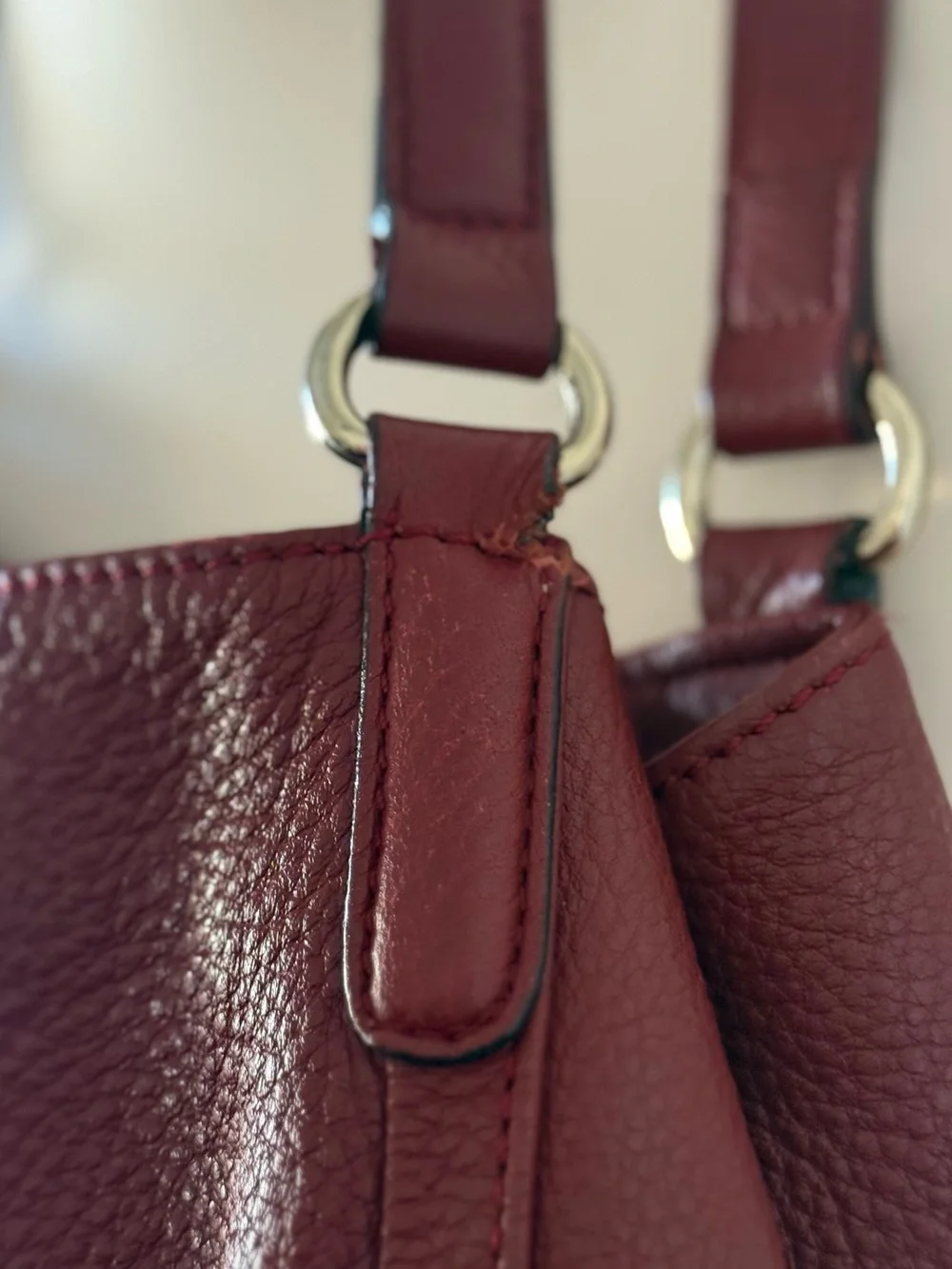 Gucci Soho Shoulder Bag Red Burgundy Medium Size - Picture 12 of 14